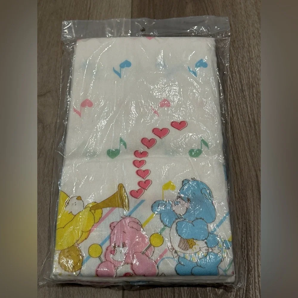 Vintage Care Bears 2 Receiving Blankets 30”x40” New Sealed Made In USA 1984 NOS